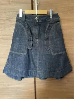 売り切り最終値下げ！CARVEN カルヴェン　デニムフレアスカート 新品タグ付き