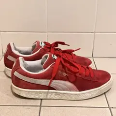 プーマ　スエードスニーカー　赤　22.5cm 奉仕品