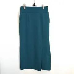 グローバルワーク　スゴラクストレッチ　Iラインスリットスカート　M