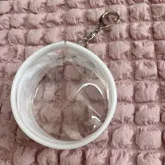 クリア缶バッジ キーホルダー