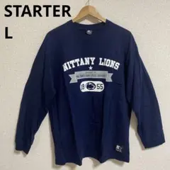 STARTER スターター　長袖シャツ　ネイビーのサムネイル