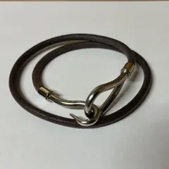 HERMES】エルメス 革紐 ネックレス チョーカー ラニエール レッド