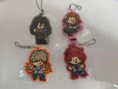 【お値下げ中】僕のヒーローアカデミア 相澤＆麗日＆爆豪＆切島 ラバーキーホルダー