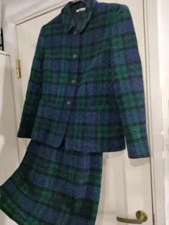 新品並美品✦Aquascutumアクアスキュータムセットアップ　ブラックウォッチ