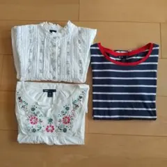 Gap Kids 150cm 長袖カットソー・半袖Tシャツ 3枚セット
