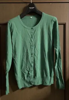 【ノーブランド✨カーディガン✨グリーン✨L】