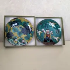 九谷焼　ドラえもん　豆皿 2枚セット 藤子・F・不二雄