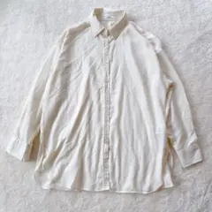 【アースミュージックアンドエコロジー】シアーシャツ 長袖 オーバーサイズ