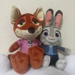 ズートピア2 ペアぬいぐるみ　ジュディ　ニック ディズニー
