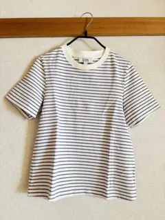 COS 薄紫ストライプ 半袖Tシャツ XSのサムネイル