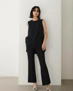 【新品未使用タグ付】ELLIE ジョーゼット フレアパンツ　Sサイズ