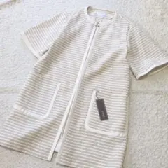 7-27 FOXEYフォクシーノーカラーコート定価138240円タグ付き