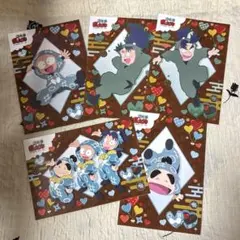 忍たま乱太郎 ネットプリント ブロマイド 5枚セット 七松小平太 潮江文次郎