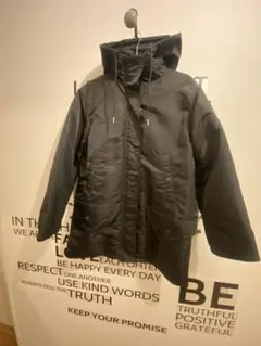 セオリー TheoryエアロナイロンダウンコートアウターフードS 黒