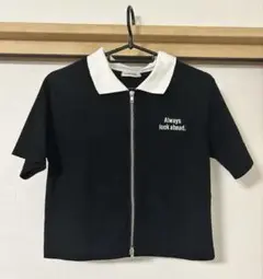 しまむら　ハーフジップTシャツ　（Lサイズ）