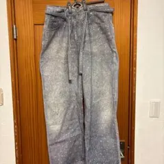 ラッパー着用ラインストーンデニムのサムネイル