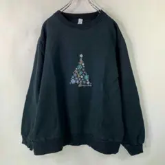 ダサかわ　トレーナー　スウェット　裏起毛　ツリー　古着　MIX　インポート