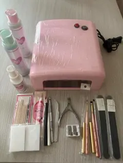 ジェルネイル ネイルアート用品いろいろまとめ UV/LEDライト付き