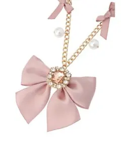 【Maison de FLEUR】ビジューリボンパールバッグチャームのサムネイル