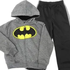 新品 バットマン 裏起毛 フード付きパーカー セットアップ 120cm