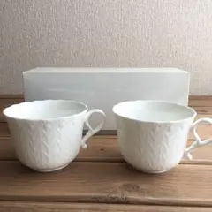 ナルミ❗️スープカップ❗️皿付き❗️シルキーホワイト❗️幅10㎝×高