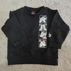 BABY DOLL ミッキーマウス トレーナー 黒 ディズニー 100cm