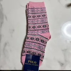 POLO RALPH LAUREN 雪の結晶柄ソックス 22-24cm