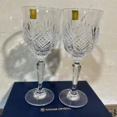 m*m様 値下げしました！ペアワイングラス KAGAMI CRYSTAL 外箱あ