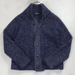 美品✨ BEAMS ニットカーディガン ショールカラー ダブルジップ L