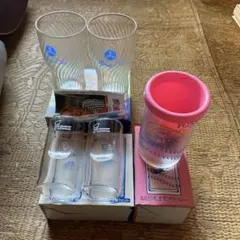 三ツ矢サイダ2個➕ミスタードーナツ えくぼペアグラス2個➕ プラッシWカップ1個