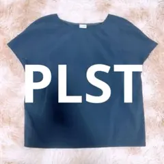 PLST ネイビー 半袖 トップス春夏　きれいめのサムネイル