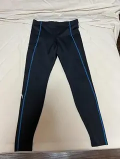 C3fit メンズ　スポーツタイツ ブラック ブルー　XLサイズのサムネイル