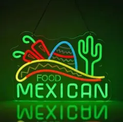 メキシカン フード タコス ネオン風 LEDライト インテリア 業務用 料理のサムネイル