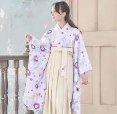 アリサナ 小学生 着物 袴セット ラベンダー 花柄 卒業式 - メルカリ