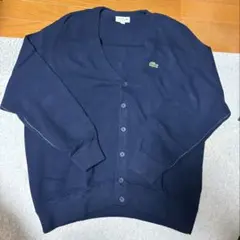 ラコステ Vネックカーディガン ネイビー5/L