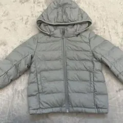 グレー フード付き中綿コート 90cm ユニクロ　ダウン