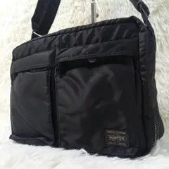 【良品】PORTER TANKER タンカー ショルダーバッグ 2層式 ブラック