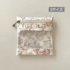 リバティラミネートクリアポーチS〈アレキサンダーマーブル〉ピンク
