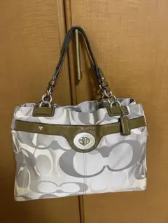 正規品】COACH コーチ シグネチャー トートバッグ ターンロック