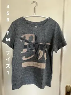 グレー プリント入り 半袖Tシャツ 1のサムネイル