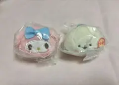 新品　マスコットぬいぐるみ〜肉まん風デザイン〜 マイメロ　ぺたぺたみにりあん