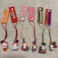 ご当地ハローキティ ストラップ 6個セット　福岡
