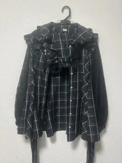 Secret Honey ラッフル＆袖レース長袖セットアップ
