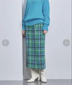 UNITED ARROWS W/N チェック タイトスカート 36