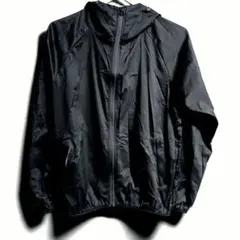 ワークマン フィールドコア レディース 黒 ウィンドブレーカー ジップ ナイロンのサムネイル