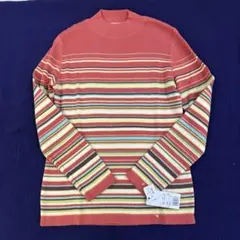 未使用 タグ付き SIMPLE LIFE ボーダーニットトップス M 日本製