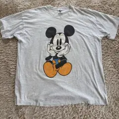 80s~ ミッキーマウス Tシャツ USA製 発泡プリント 生成 M - メルカリ