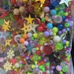 アクリルビーズ　デコパーツ　まとめ売り