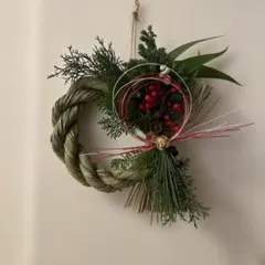 しめ縄スタイルのリース