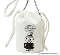 ♬【新品】MOOMIN リトルミイのレザー調 巾着バッグ
